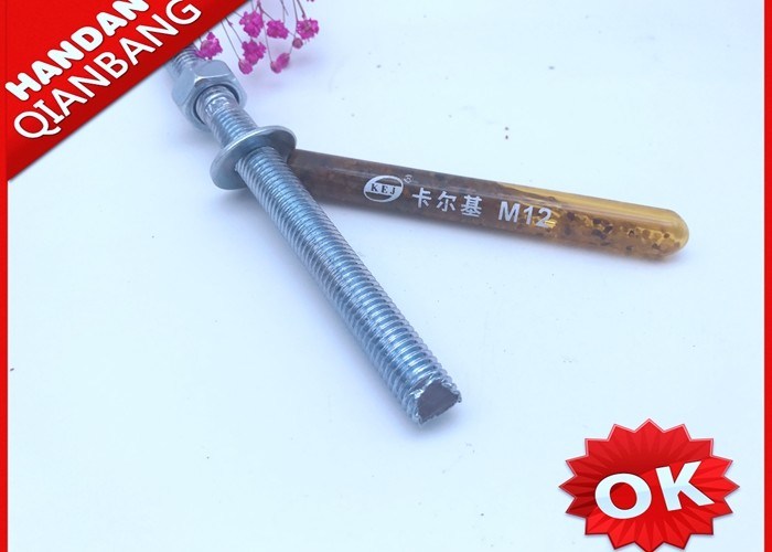 High Performance Chemical Anchor Bolt M12 * 100, Chemical Anchor Fasteners Standard