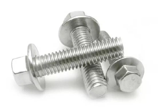 4.8/8.8/10.9 Kelas Baja Karbon Flange Bolt Karton Pengemasan Din 6921