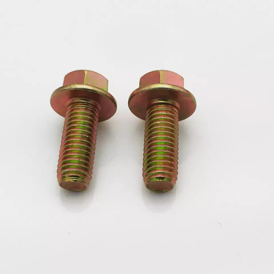 4.8/8.8/10.9 Kelas Baja Karbon Flange Bolt Karton Pengemasan Din 6921