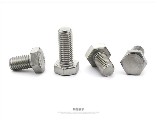 Kelas 4.8 DIN933 8x20mm Black Hex Head Bolts Full Threaded Carbon Steel Plated Zinc