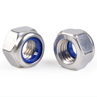 Din 982 Anti Pencurian Nut Galvanized Steel Insert Nylon Lock Antilose