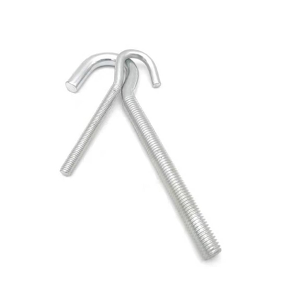 HDG atau Zinc Plated M12 Hook Bolt Bag Packing OEM