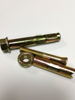 Anchor Sleeve Hex Bolt yang dapat disesuaikan M16 Dengan Kacang Flange Hex