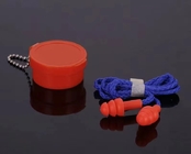 Color DIN earplugs untuk isolasi suara PU foam material pabrik perlindungan tenaga kerja