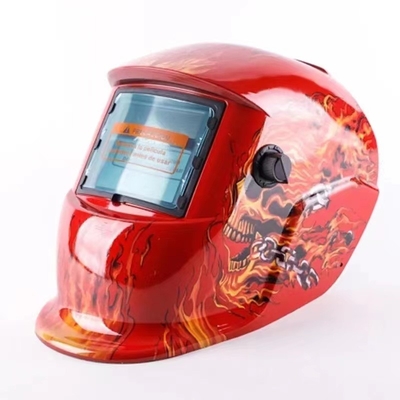 Warna Merah Odm Helm Pengelasan Self Darkening Pp Material