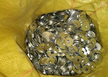 DIN 125 Metal Flat Washers 4,8 Grade USS SAE dengan Warna Putih / Kuning / Polos