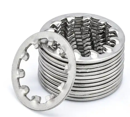Baja Karbon 4.8 8.8 Galvanis Serrated Lock Washer Dengan Gigi Dalam Din 6797