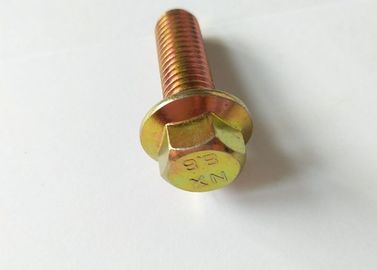 Pengikat M12x50 Din 6921 Hex Flange Bolt White Zinc Plated Carbon Steel Grade 4.8
