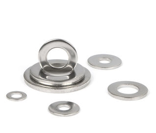 Galvanized Din 125 M20 Steel Flat Washers Bahan Karbon