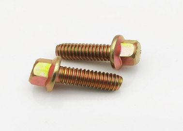 Pengikat M12x50 Din 6921 Hex Flange Bolt White Zinc Plated Carbon Steel Grade 4.8