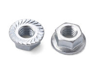 Flange-nut Sesuaikan Carbon Steel Hex Head Nuts, Hexagon Coupling Nuts DIN Standard