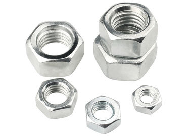 Hex Head nut M3-M64 seng putih baja karbon rendah untuk mur pengencang industri