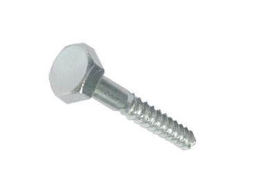 Hex Head Wood Screws Carbon Steel White Zinc Plated DIN571 M6-M12 untuk pengikat