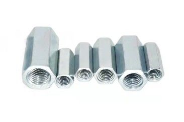 Din Berlapis Seng Putih 6334 M6 Hexagon Coupling Nuts