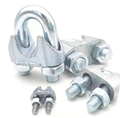 Rigging Hardware Din741 Wire Rope Clamp Mengangkat Baja Cor Lunak