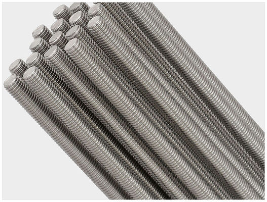 Konstruksi Full Thread Blue White Zinc Q195 Carbon Steel DIN 975 Threaded Rod M6*1m