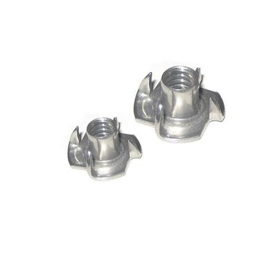 4.8/8.8 Grade Four Jaw Nut Carbon Steel Seng Polos Empat Rahang Din1624