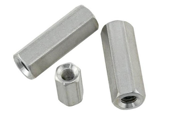 Din 6334 Long M20 Hexagon Coupling Nuts Kacang Kepala Hex Galvanis