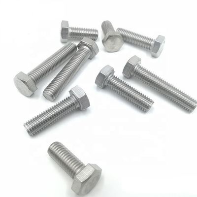 berkualitas tinggi Din 933 Carbon Steel Hot Dip Galvanized Hexagon Bolt Bagian Industri M3-M56