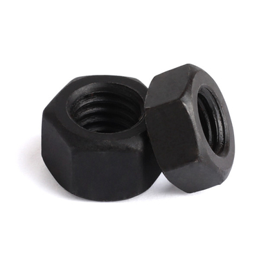 M3-M64 Black Hex Head Bolts Tinggi Kekuatan Baja Karbon Din 934 Untuk Pengikat Industri