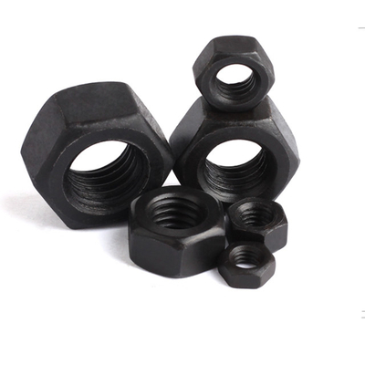 M3-M64 Black Hex Head Bolts Tinggi Kekuatan Baja Karbon Din 934 Untuk Pengikat Industri