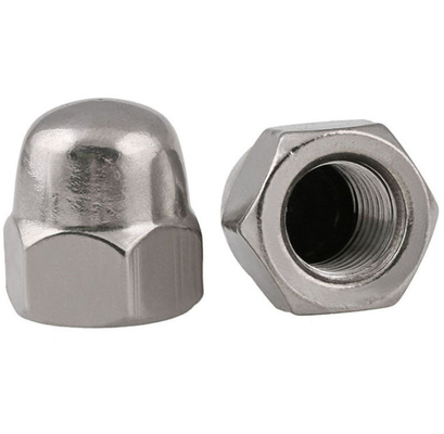 DIN1587 One Piece Hex Domed Nut Baja Karbon Galvanisasi M8 M20
