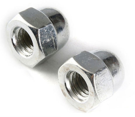 DIN1587 One Piece Hex Domed Nut Baja Karbon Galvanisasi M8 M20