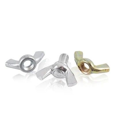 Grade 4.8 8.8 Wing Nut Din 315 Baja Karbon Berlapis Seng M8 Dikencangkan Tangan