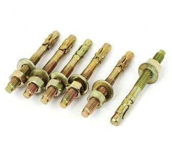 Baji M12x100 Melalui Baut Jangkar Baja Karbon Beton