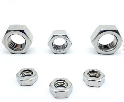 M3-M72 Baja Karbon Hex Nut Din 934 Seng Disepuh 4,8 8,8 Kelas Perak