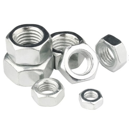 High Quality Hardware Fasteners Hex Head Nuts Of 4.8 Grade Dengan besi putih seng