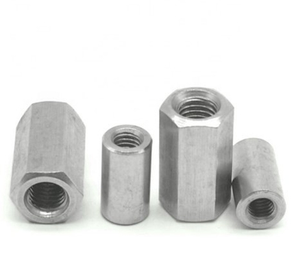 Zinc Planted Din 6334 M12 M16 Hex Head Nuts Carbon Steel Standar ISO CE