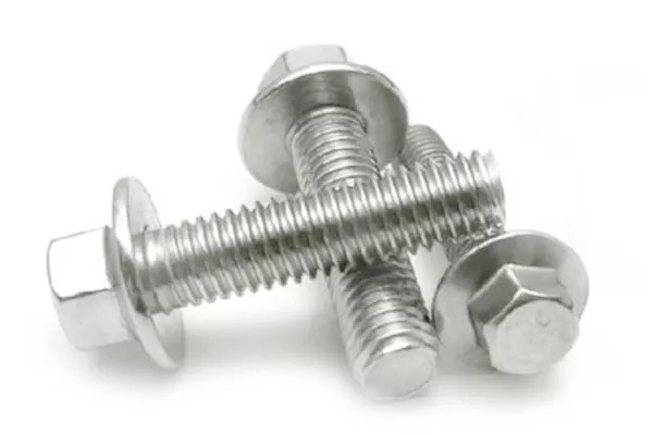 4.8/8.8/10.9 Kelas Baja Karbon Flange Bolt Karton Pengemasan Din 6921