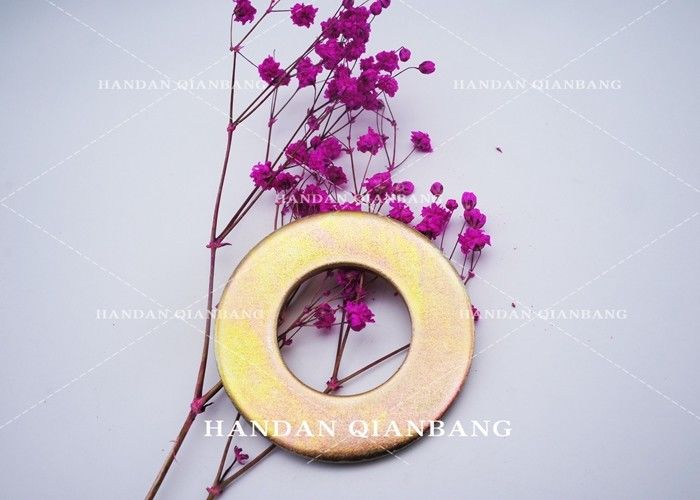 DIN 125 Metal Flat Washers 4,8 Grade USS SAE dengan Warna Putih / Kuning / Polos