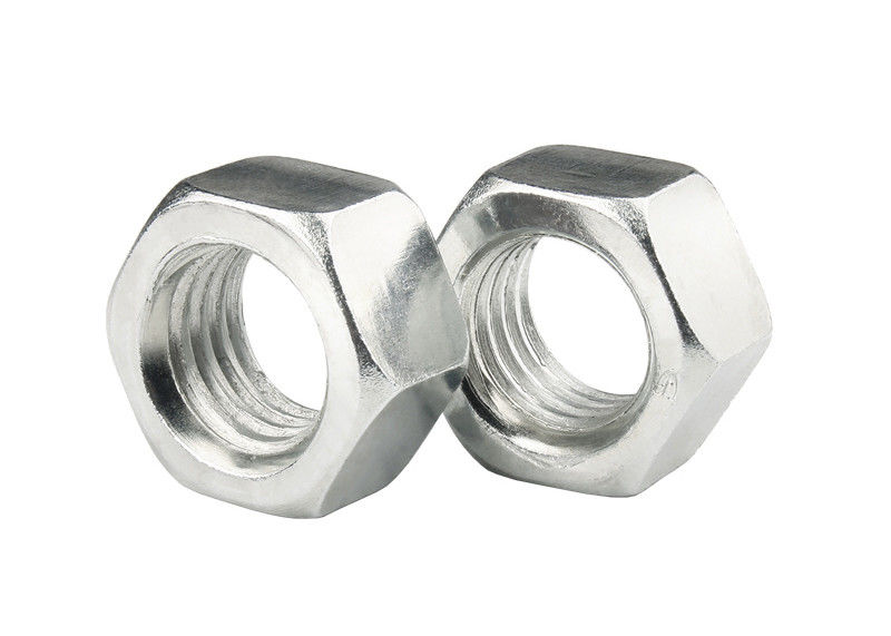 Hex Head nut M3-M64 seng putih baja karbon rendah untuk mur pengencang industri